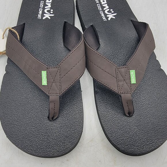 Sanuk Beer Cozy Coaster Mens 12 Comfort Flip Flop Sandals Beach Summer Casual - Picture 11 of 13